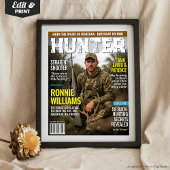 Custom HUNTER Magazine Hoesje, gepersonaliseerde j Poster