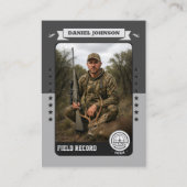 Custom Hunter Trading Card, Hunting Gifts Hunter  Contactkaartje (Voorkant)