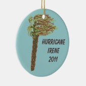 Custom Hurricane Memorial Ornament - Blauwgroen (Rechts)