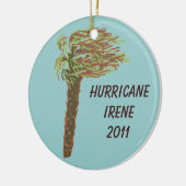 Custom Hurricane Memorial Ornament - Blauwgroen (Links)