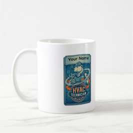 Custom HVAC Technician Cool Polar Bear Mug Koffiemok