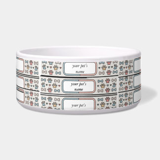 Custom Hygge Pet Bowl Personalized Dog or Cat Food Voerbakje