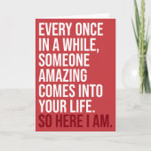 CUSTOM I am Sarcastic Romantic Humor Funny Kaart (Voorkant)