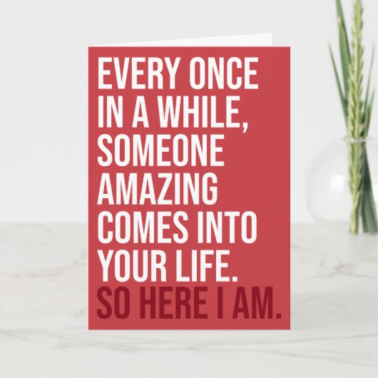 CUSTOM I am Sarcastic Romantic Humor Funny Kaart (Voorkant)