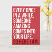 CUSTOM I am Sarcastic Romantic Humor Funny Kaart (Gele Bloem)