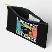 Custom I Destroy Silence Distressed Drummer Retro Etui (Open)