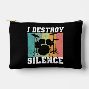 Custom I Destroy Silence Distressed Drummer Retro Etui