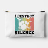 Custom I Destroy Silence Distressed Drummer Retro Etui (Voorkant)