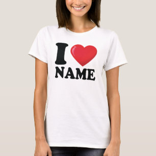Custom I Heart Shirt, Ik hou van T-shirt