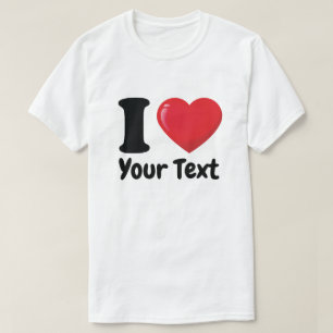 Custom I Heart Shirt, Ik hou van T-shirt