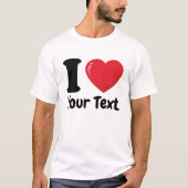 Custom I Heart Shirt, Ik hou van T-shirt (Voorkant)