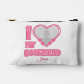 Custom I Love My Boyfriend – Foto en naam toevoege Etui (Voorkant)