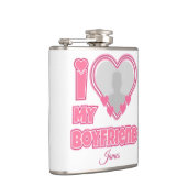 Custom I Love My Boyfriend – Foto en naam toevoege Heupfles (Rechts)