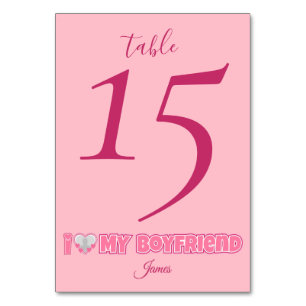 Custom I Love My Boyfriend – Foto en naam toevoege Kaart