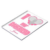 Custom I Love My Boyfriend – Foto en naam toevoege Notitieboek (Linkerzijde)