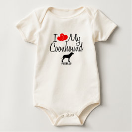 Custom I Love My Coonhound Dog