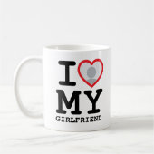 Custom I love my girlfriend photo text Koffiemok (Links)