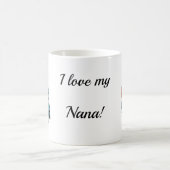 Custom “I Love My Nana” Photo  typography Mug Koffiemok (Center)