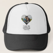 Custom I Love My Vriendin Heart Photo Trucker Pet (Voorkant)