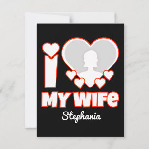 Custom I Love My Wife – Naam en foto toevoegen Aankondiging