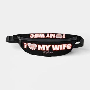 Custom I Love My Wife – Naam en foto toevoegen Heuptasje