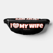 Custom I Love My Wife – Naam en foto toevoegen Heuptasje (Liggend)