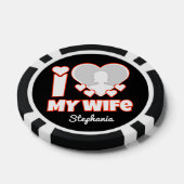 Custom I Love My Wife – Naam en foto toevoegen Poker Chips (Enkel)