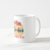 Custom I Love Paris Skyline Sunset Souvenir Koffiemok (Voorkant rechts)