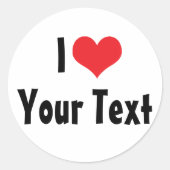 Custom I Love Sticker (Voorkant)