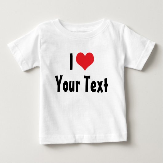 Custom I Love T-shirt (Voorkant)