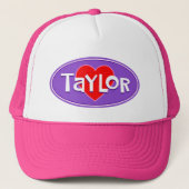 Custom I Love TAYLOR Trucker Pet (Voorkant)