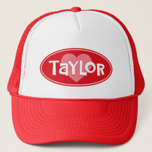 Custom I Love TAYLOR Trucker Pet