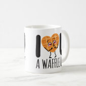 CUSTOM I Love You Waffle Lot Kawaii Cute Funny Koffiemok (Voorkant rechts)
