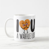 CUSTOM I Love You Waffle Lot Kawaii Cute Funny Koffiemok (Links)