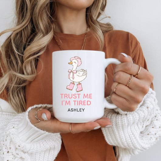Custom I’m Tired Mug Graduation Gift for Nurses Koffiemok