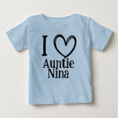 Custom "I ❤️ My (Name)" Infant/Toddler Tee (Voorkant)