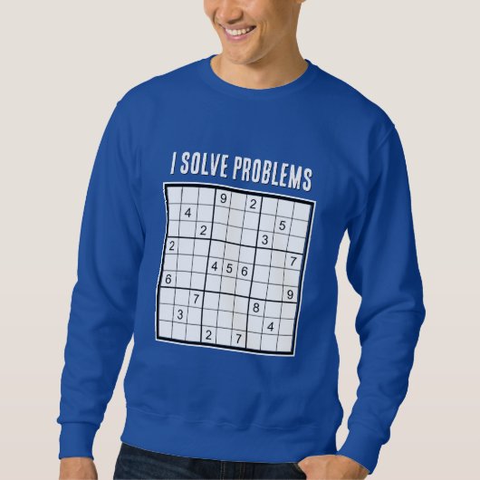 Custom I Solve Problems SUDOKU Trui (Voorkant)