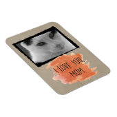 Custom Ik hou van je mam kat foto magneet (Rechterzijde)
