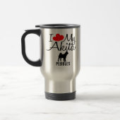Custom Ik hou van mijn Akita Reisbeker (Links)