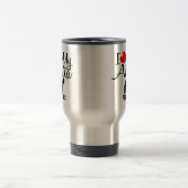 Custom Ik hou van mijn Akita Reisbeker (Center)