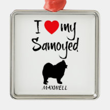 Custom Ik hou van mijn Samoyed