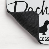 Custom Ik hou van mijn twee teckels Mousepad Muismat (Hoek)