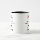 Custom Ik hou van mijn twee windhonden Mok (Midden)
