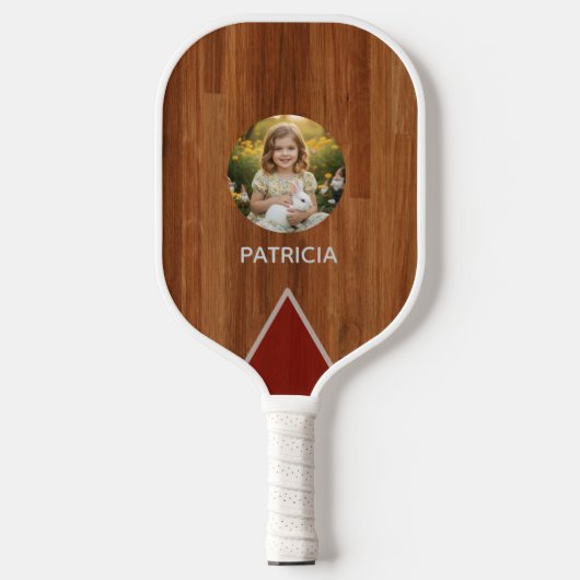 Custom Image & Name Pickleball Paddle Design (Voorkant)