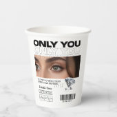 Custom Image, name & Text | Personalized Mug Papieren Bekers (Voorkant)