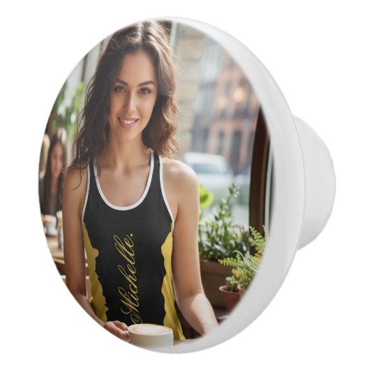 Custom Image Personalized Design Pro Quality Keramische Knop (Rechts)