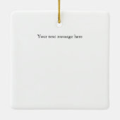 Custom Image Text Keramisch Ornament (Achterkant)