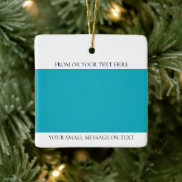 Custom Image Text Keramisch Ornament