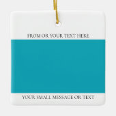 Custom Image Text Keramisch Ornament (Voorkant)
