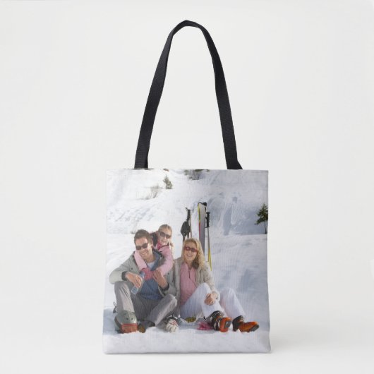 Custom Image | Upload 2 Full Photos Design Tote Bag (Voorkant)